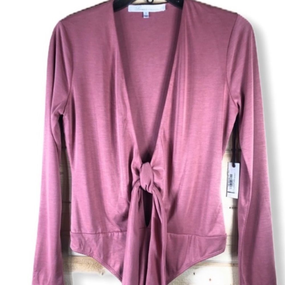 Lovers + Friends Ryder Bodysuit in Mauve Nwt